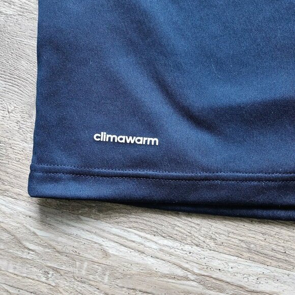 Adidas Track Jacket Size L University Michigan Wolverines Zip Climawarm Hoodie - Picture 6 of 16